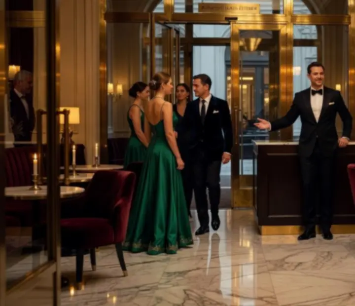 Elegáns budapesti fine dining étterem gyertyafénnyel és luxus belső térrel